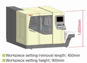 Reduced machine height and compact machine