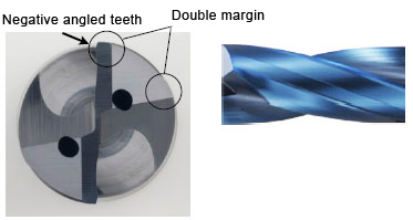 Negative angled teeth, Double margin