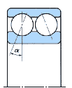 Double-row Angular Contact Ball Bearing Contact Angles and Symbols