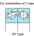 Ball screw support bearings TAB series For combination of 2 rows