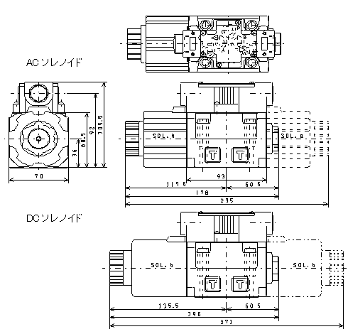 不二越 / 油圧機器 SSウェット形ソレノイドバルブ (SS-G03)